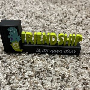 Hallmark Monsters Inc “Friendship is an Open Door.” Decor